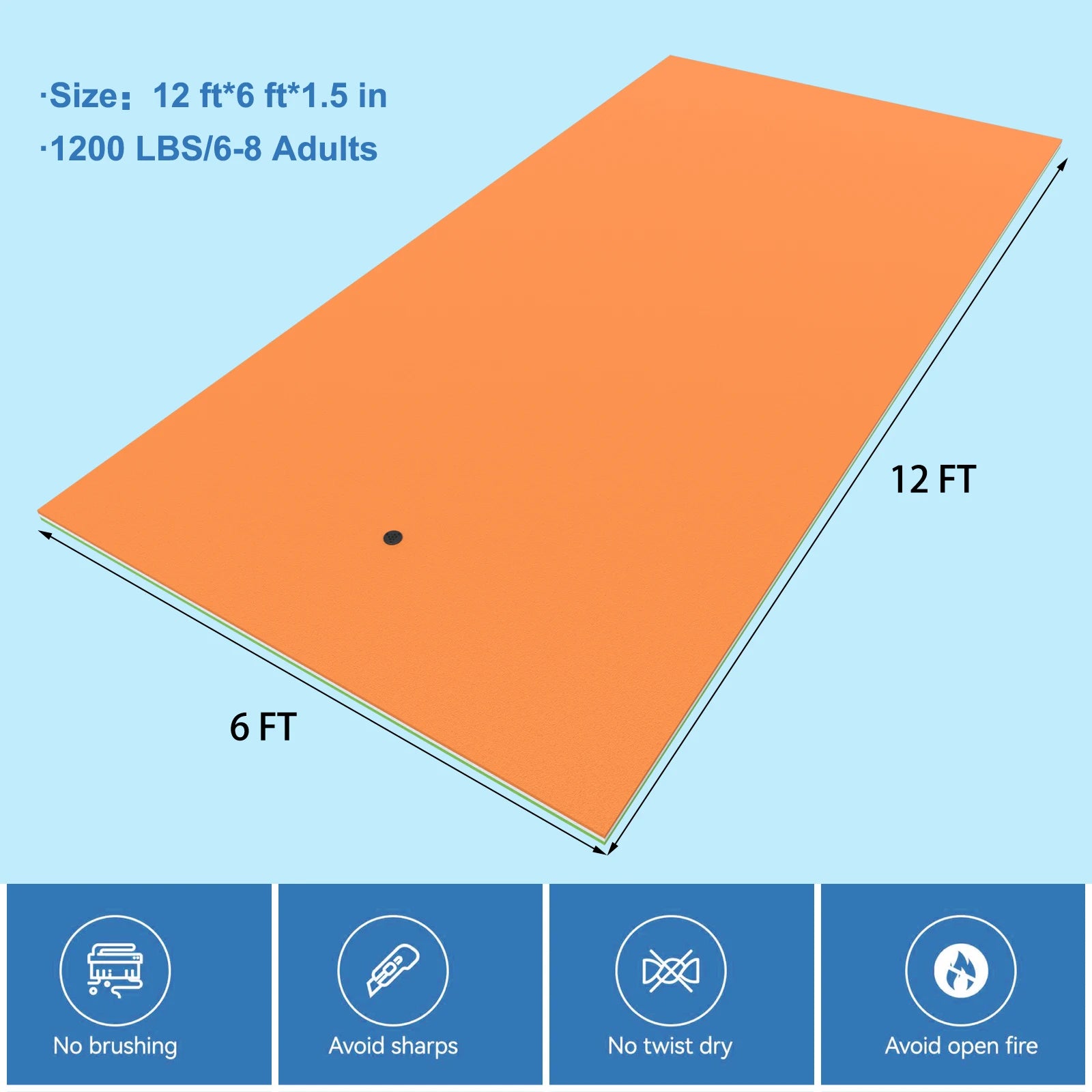12 FT 3-Layer Floating Mat