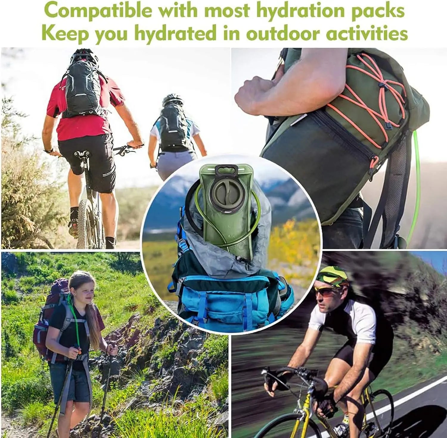 2Liter Hydration Bladder for Hiking, Backpacking