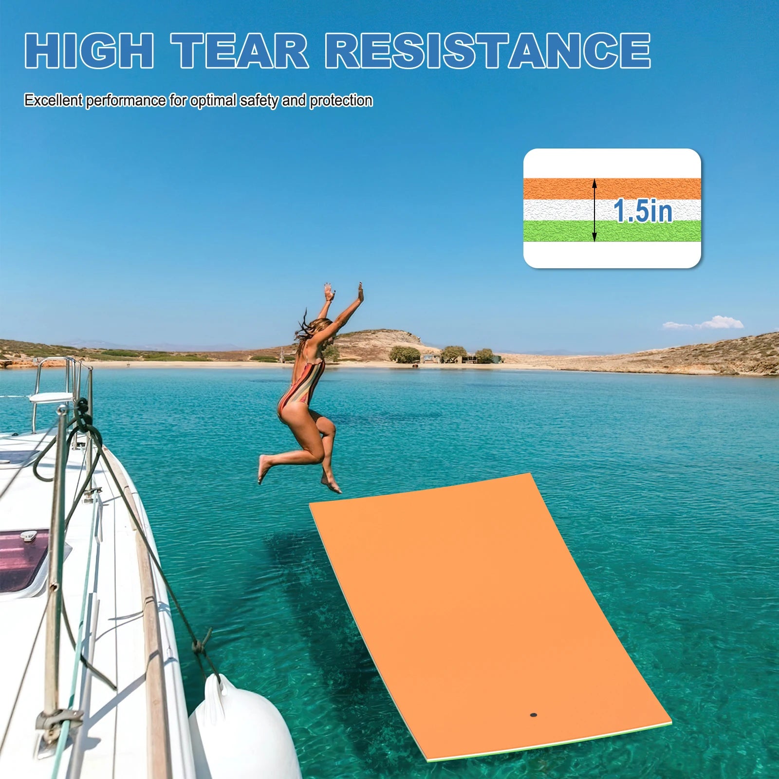 12 FT 3-Layer Floating Mat