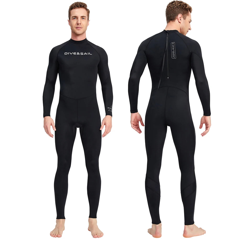 Men Long Sleeve Snorkeling Surfing Breathable Swimsuit