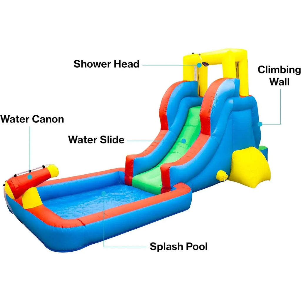 Water Slide Inflatable Bounce House w/Pool Area