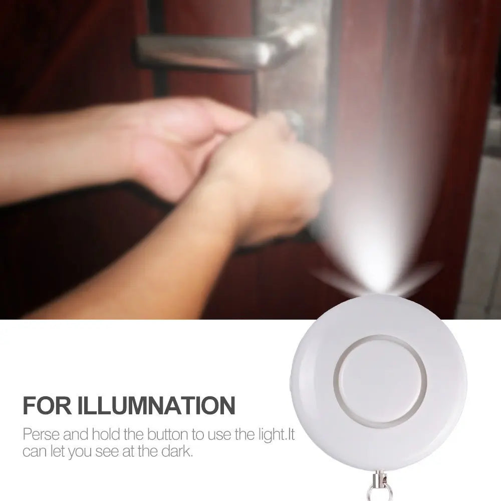 130db Self-Defense Siren Security Keychain With LED light