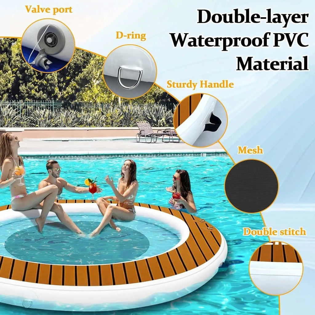 Inflatable 8ft/10ft Round Floating Ring