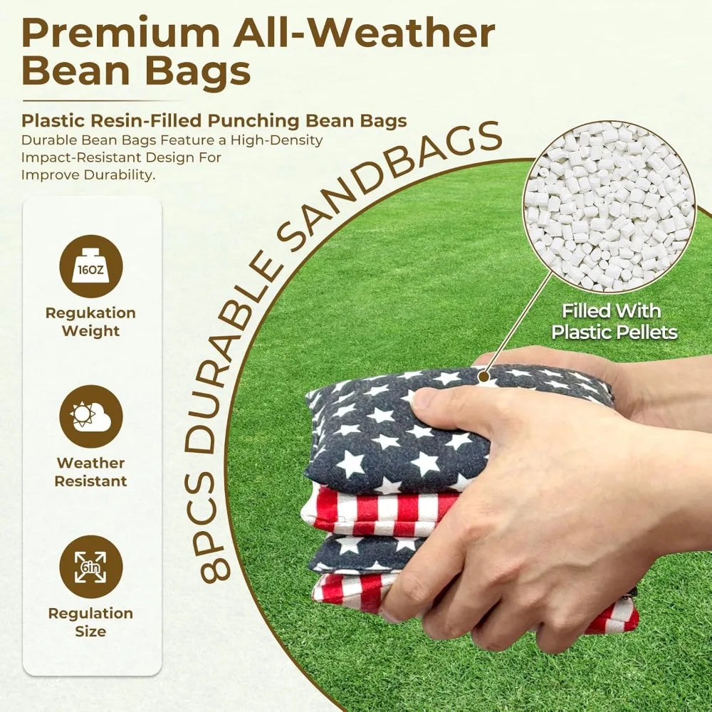 Corn Hole Boards Bean Toss Game