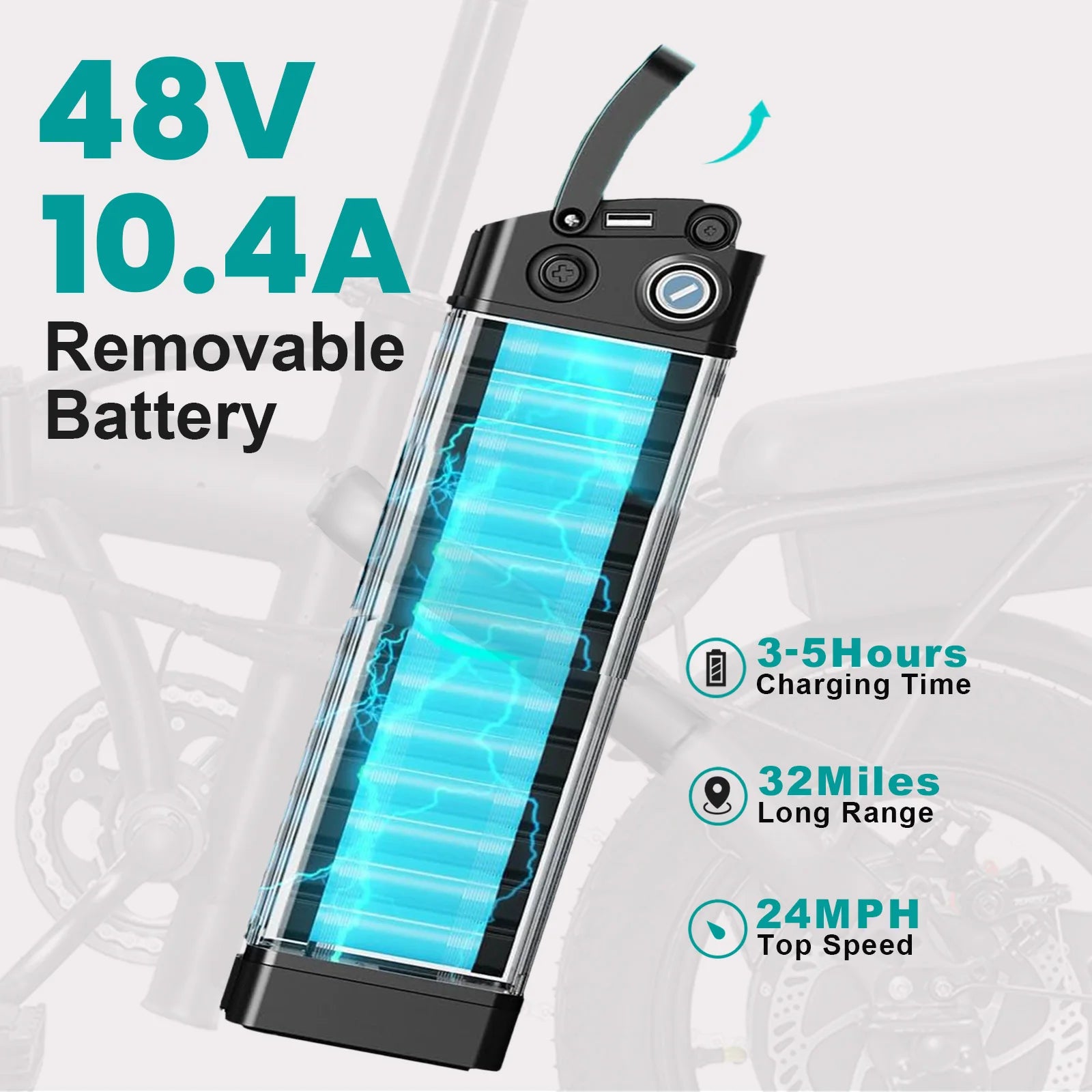 Electric folding bike