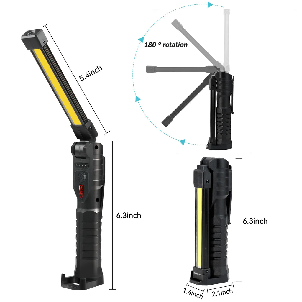 2PCS Rechargeable Camping LED Work Light