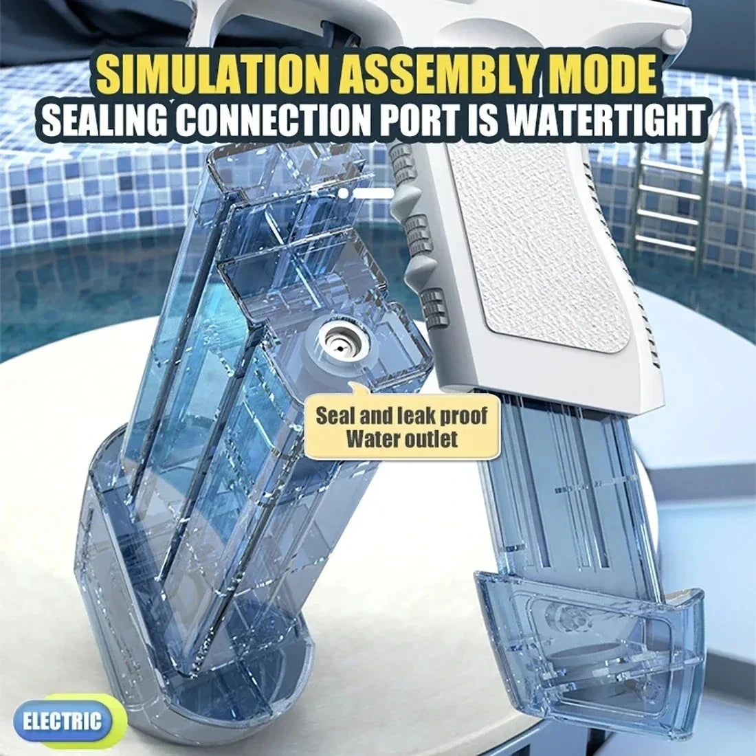 Blue Electric Water Guns for Kids & Adults