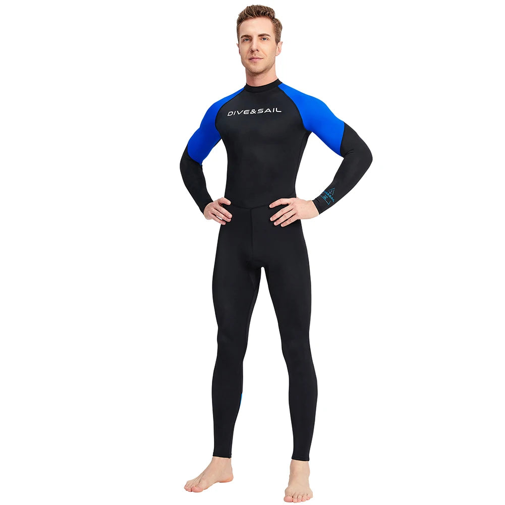 Men Long Sleeve Snorkeling Surfing Breathable Swimsuit