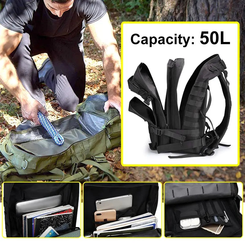 Tactical Waterproof Large Capacity Backpack