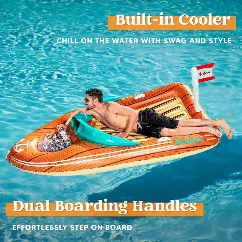 Giant Inflatable Boat Raft with Cooler