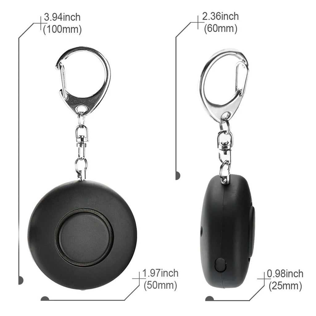 130db Self-Defense Siren Security Keychain With LED light