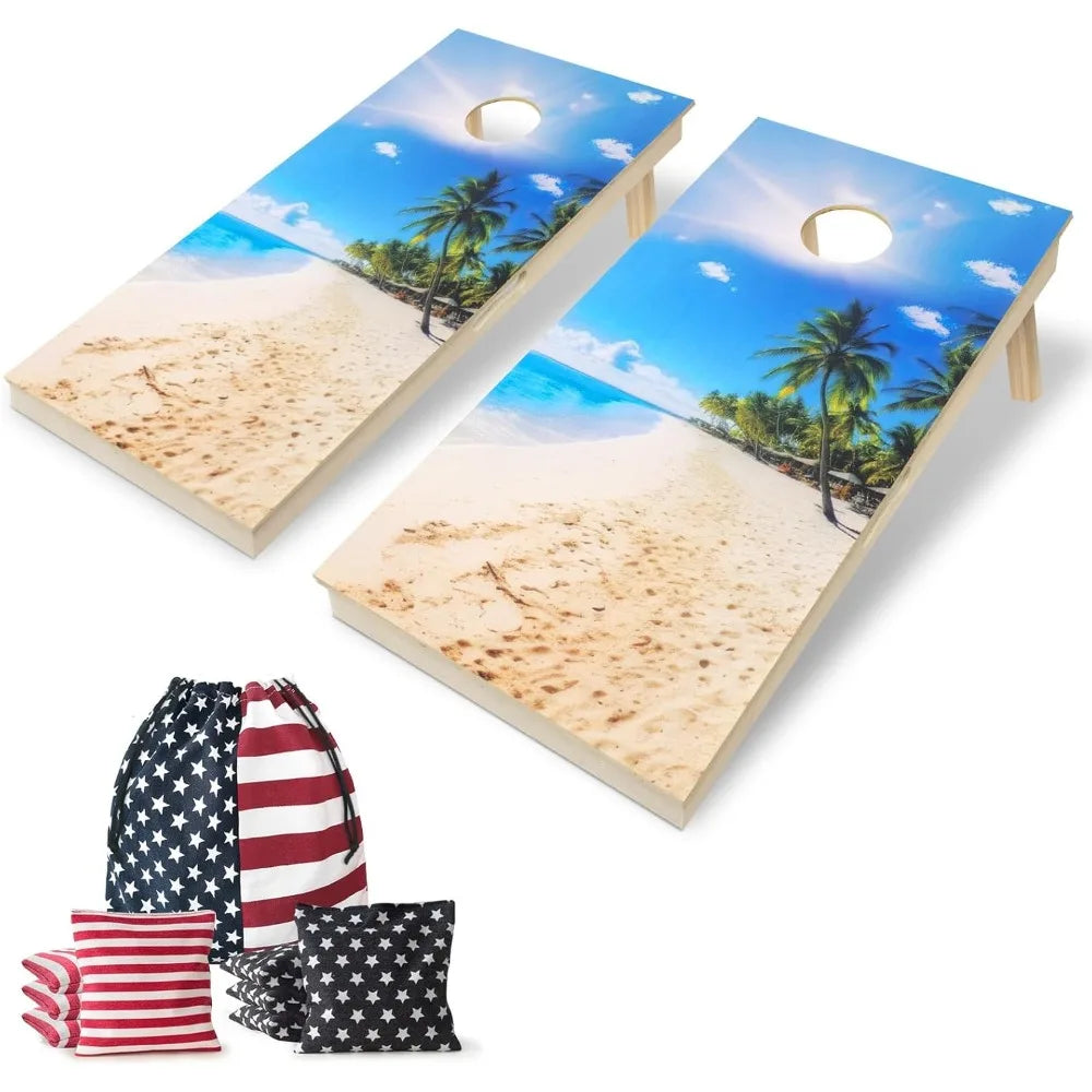 Corn Hole Boards Bean Toss Game