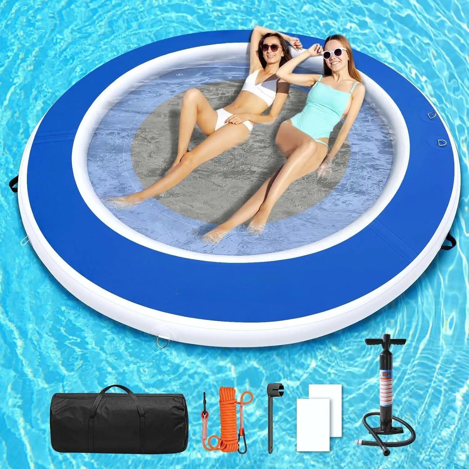 Inflatable 8ft/10ft Round Floating Ring