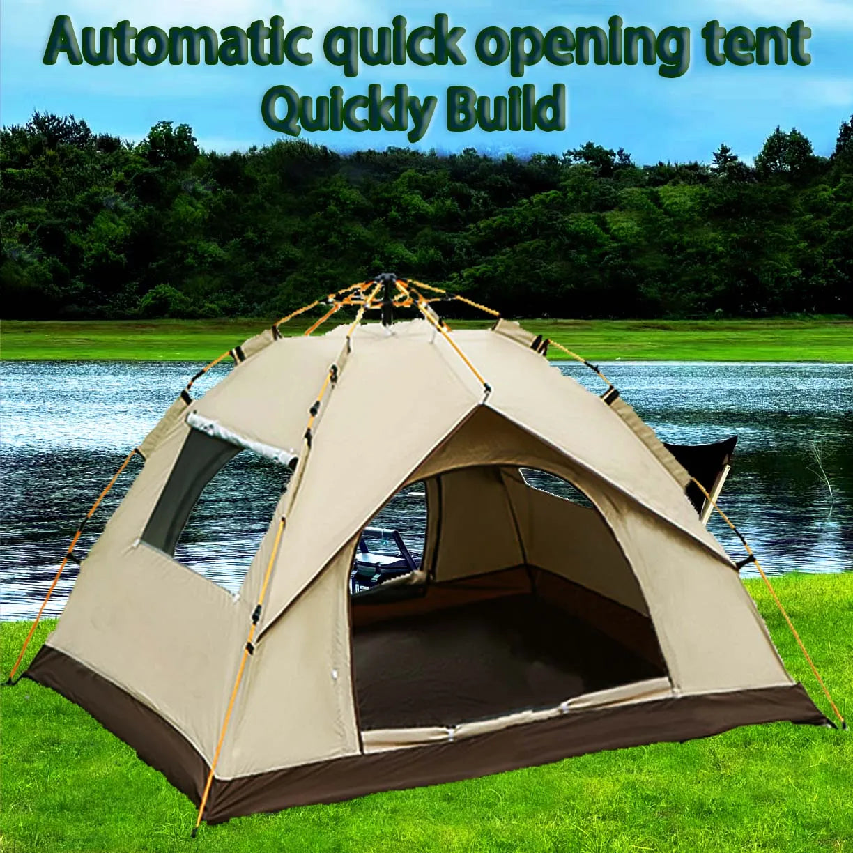 Self-opening  4 person Camping Tent