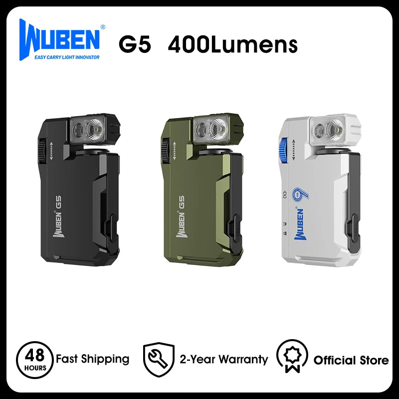 400 Lumen Rechargeable RGB Flashlight