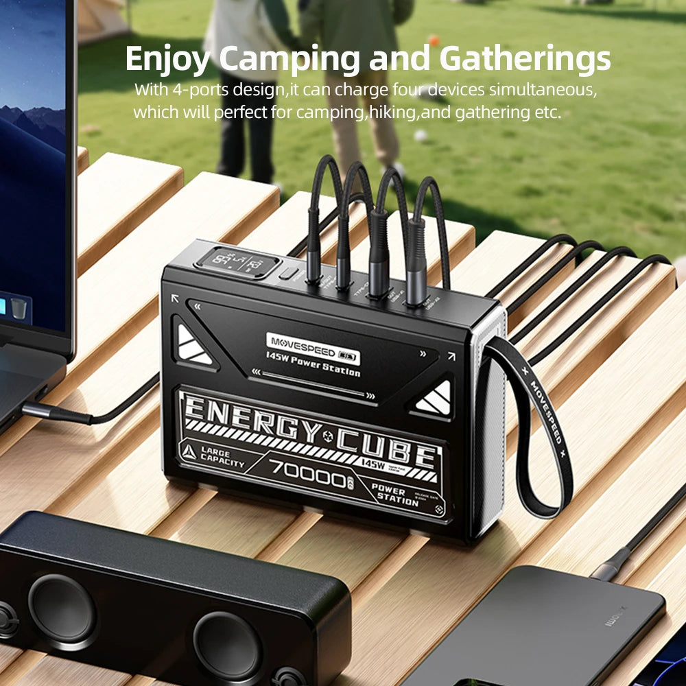 70000mAh Battery w/ Rechargeable LED Emergency Light