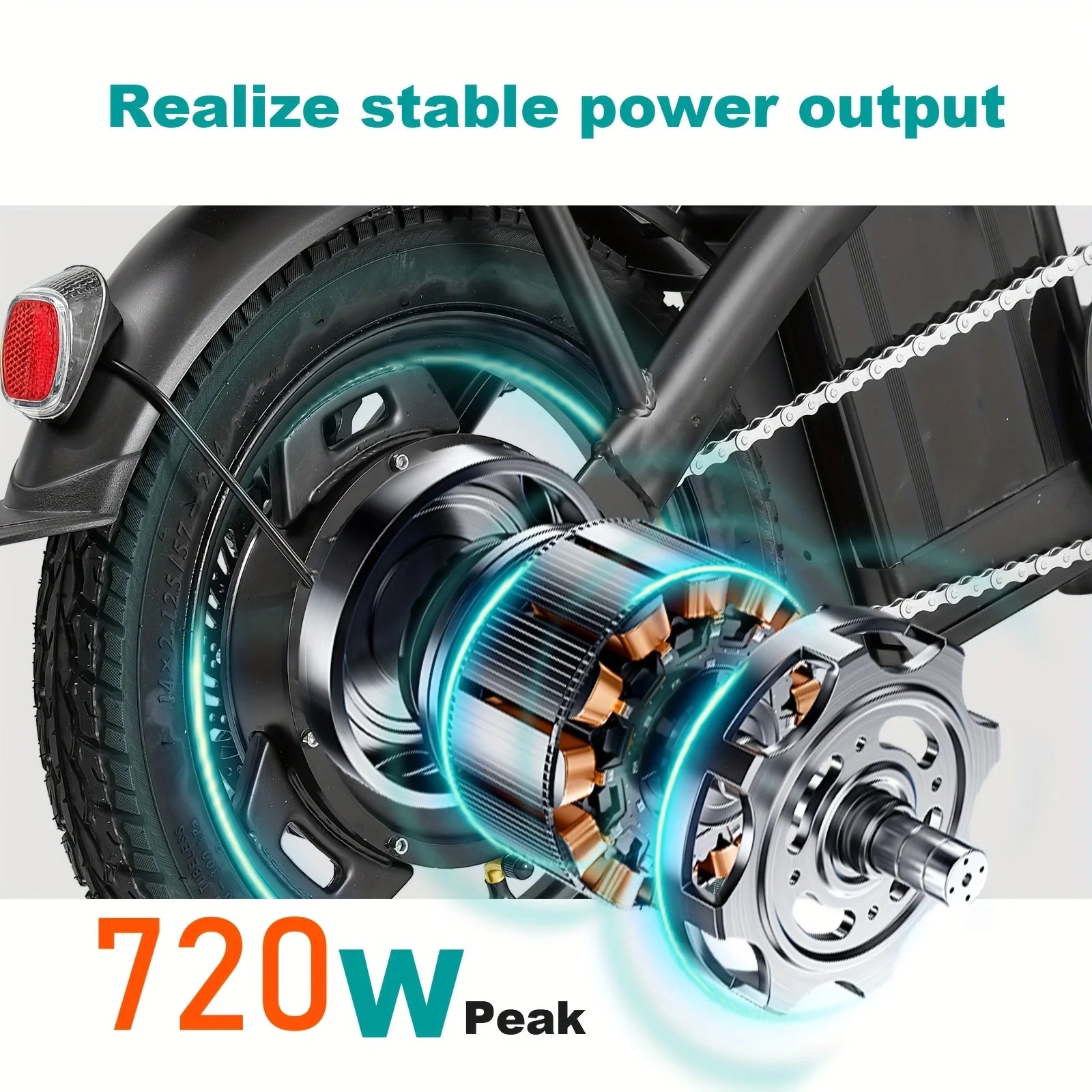 Electric folding bike