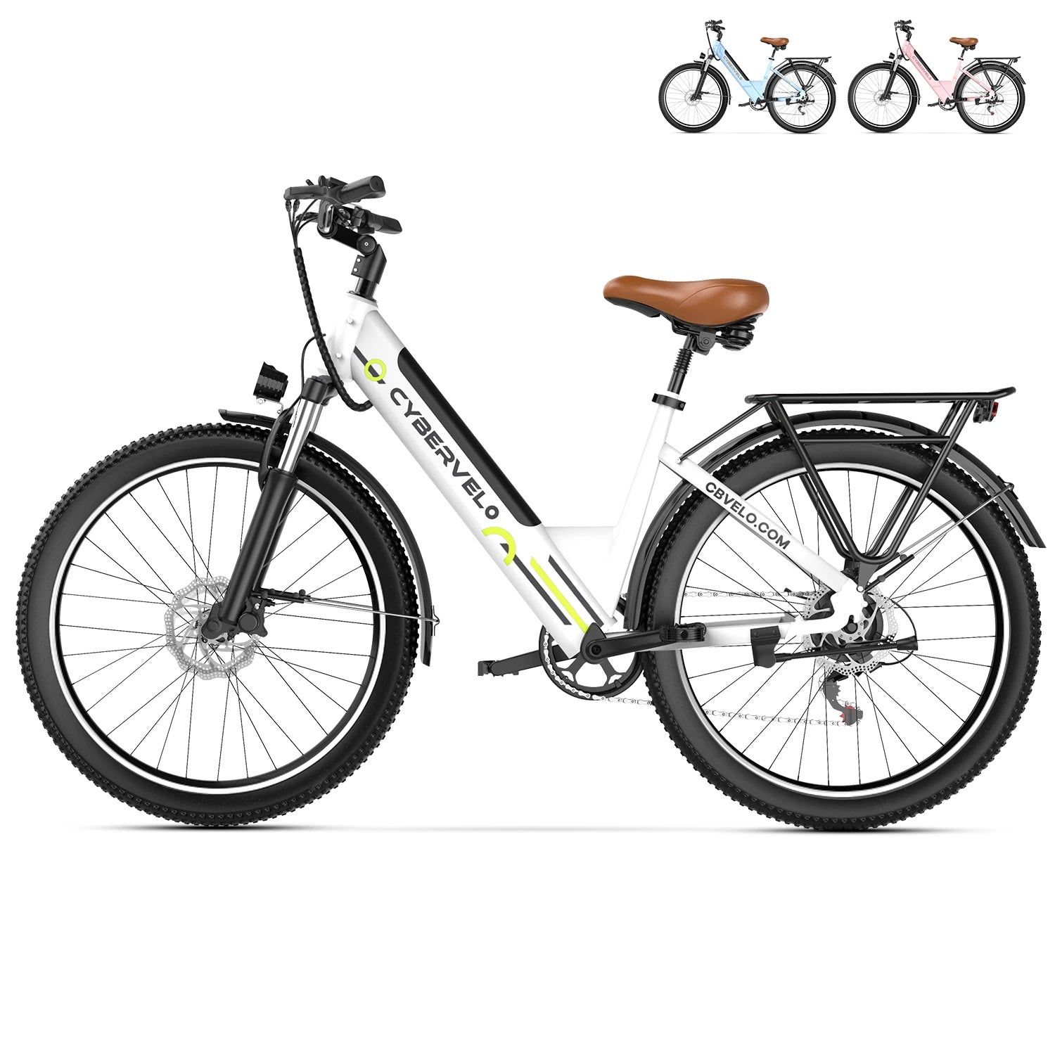 26" Electric E Bike with 7-Speed