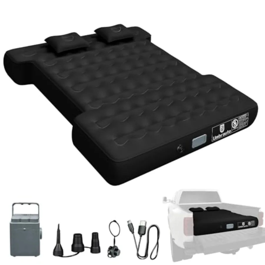 Truck Bed Air Mattress with Wireless Rechargeable Pump