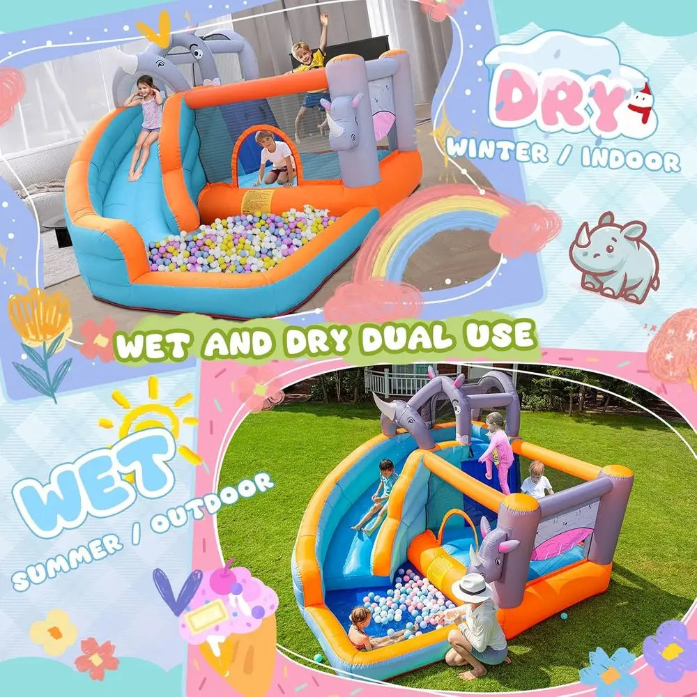 Inflatable Bounce House Water Slide for Kids