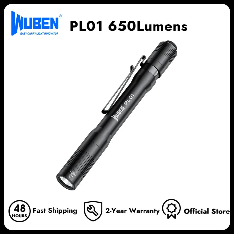 650 Lumens Pocket EDC Rechargeable Flashlight