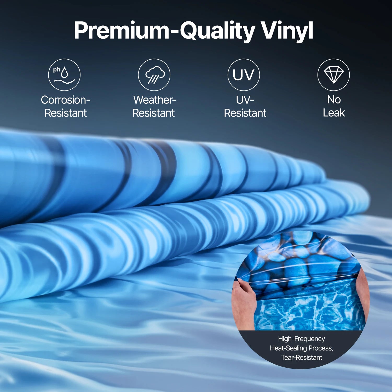 24 ft Round Above Ground Pool Liner