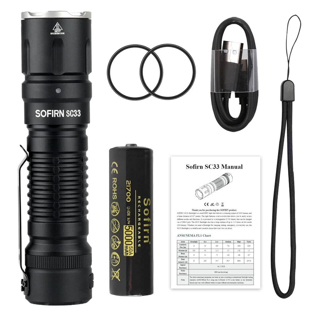 HI Power LED Rechargeable Tactical Flashlight