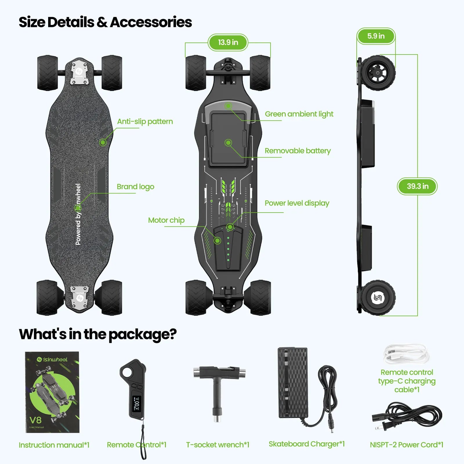 600W Electric Dual Motor Skateboard