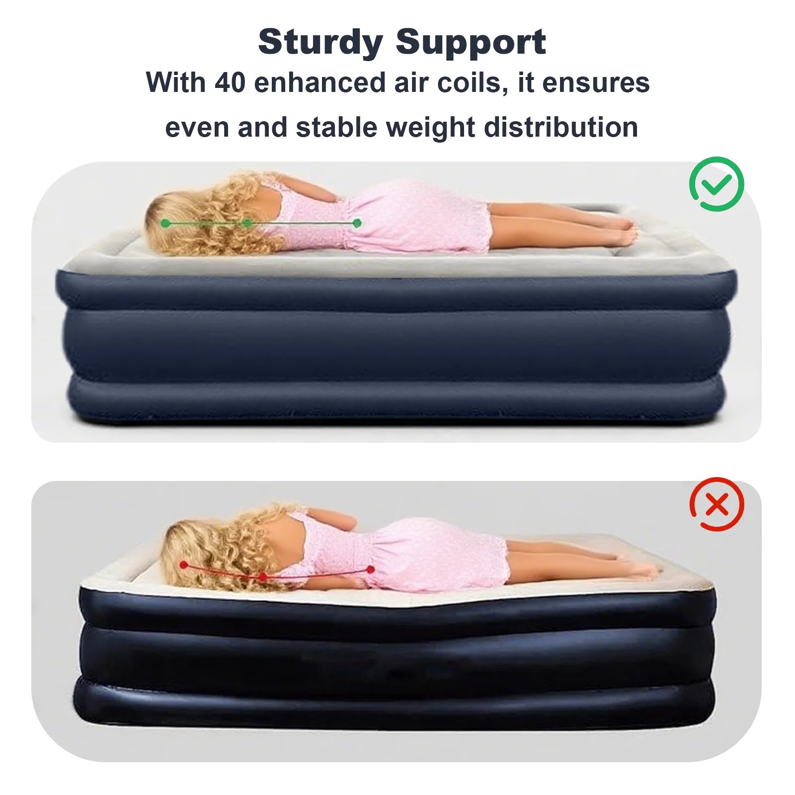 1-2 Person Automatic Inflatable Camping Mattress