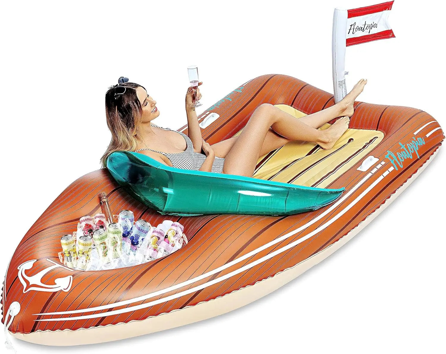 Giant Inflatable Boat Raft with Cooler