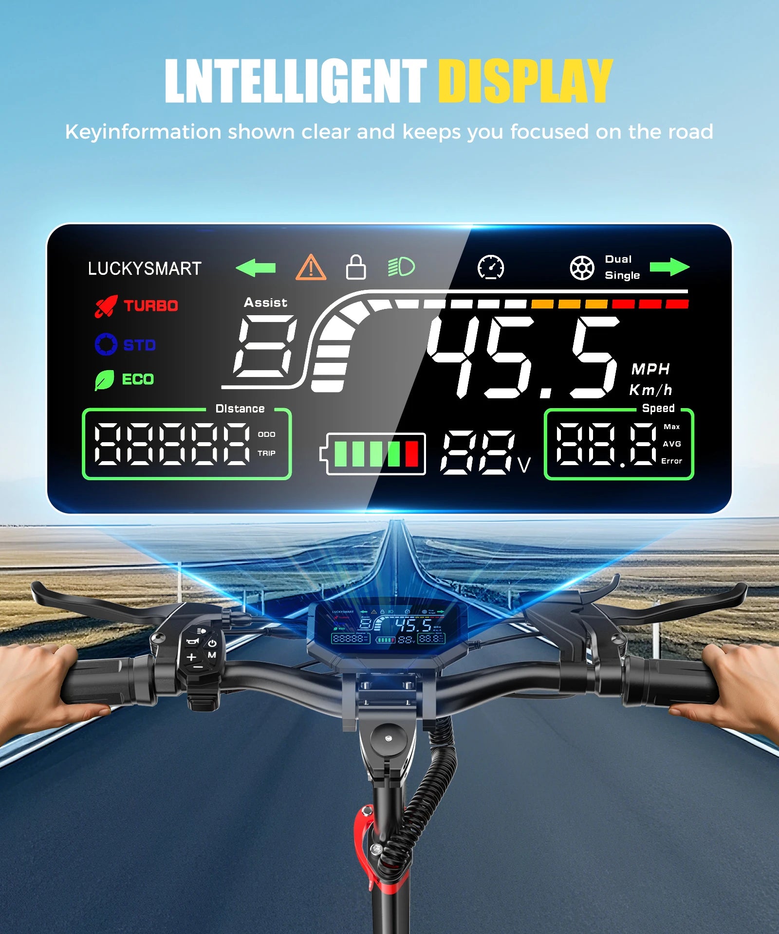 1600W Quick Foldable Light Weight Electric Scooter