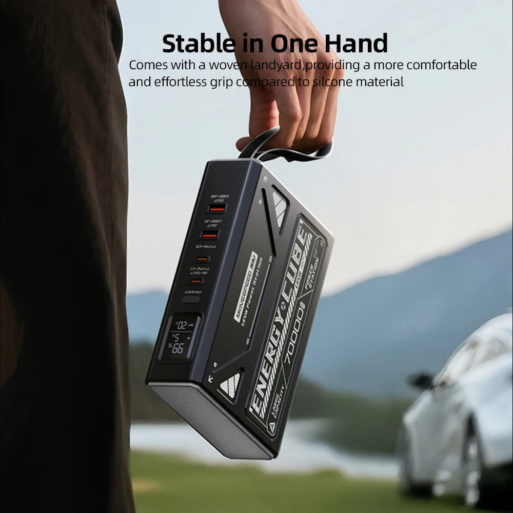 70000mAh Battery w/ Rechargeable LED Emergency Light