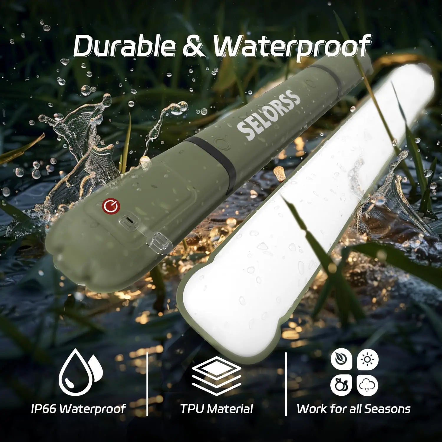 Rechargeable Portable Waterproof Tent Lamp