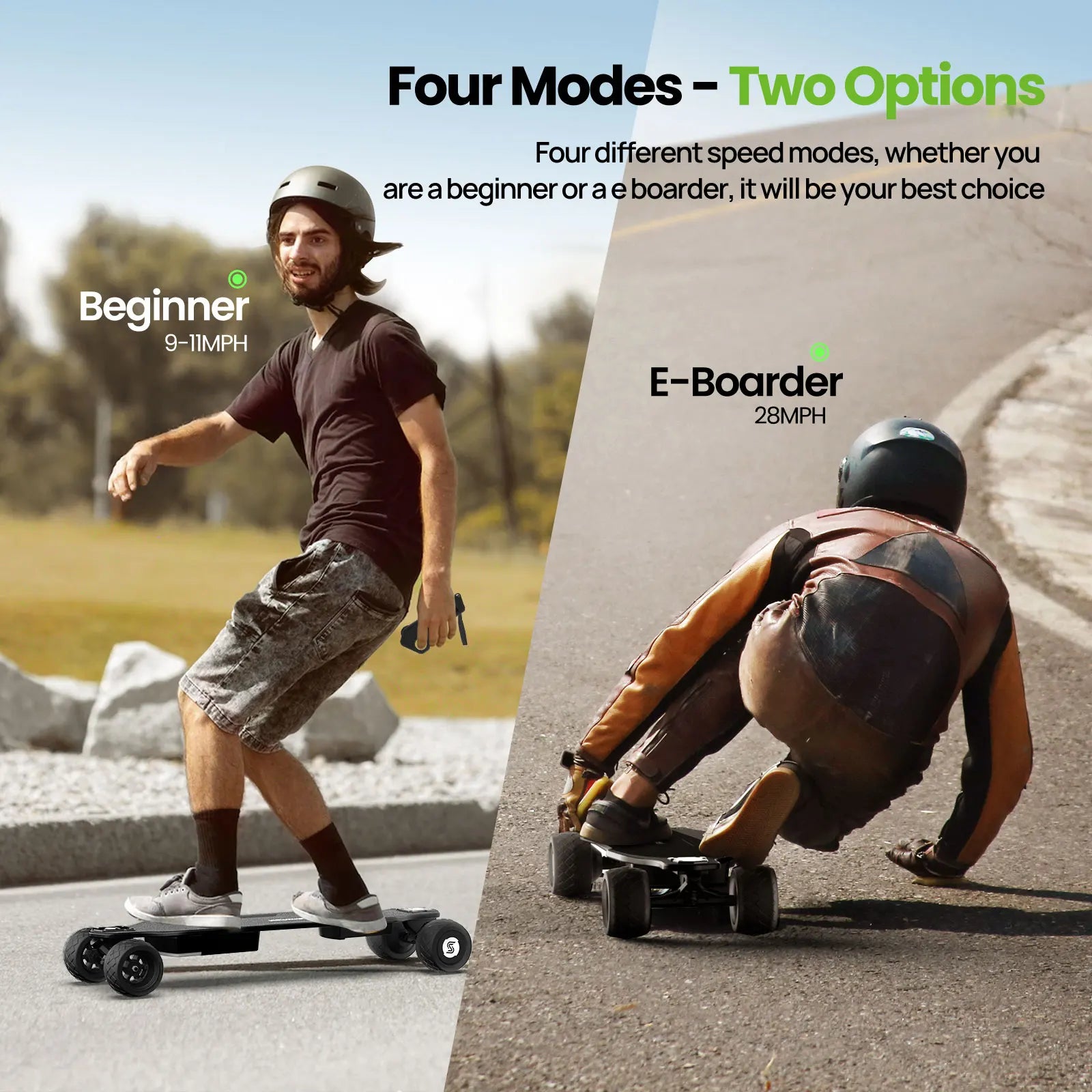 600W Electric Dual Motor Skateboard
