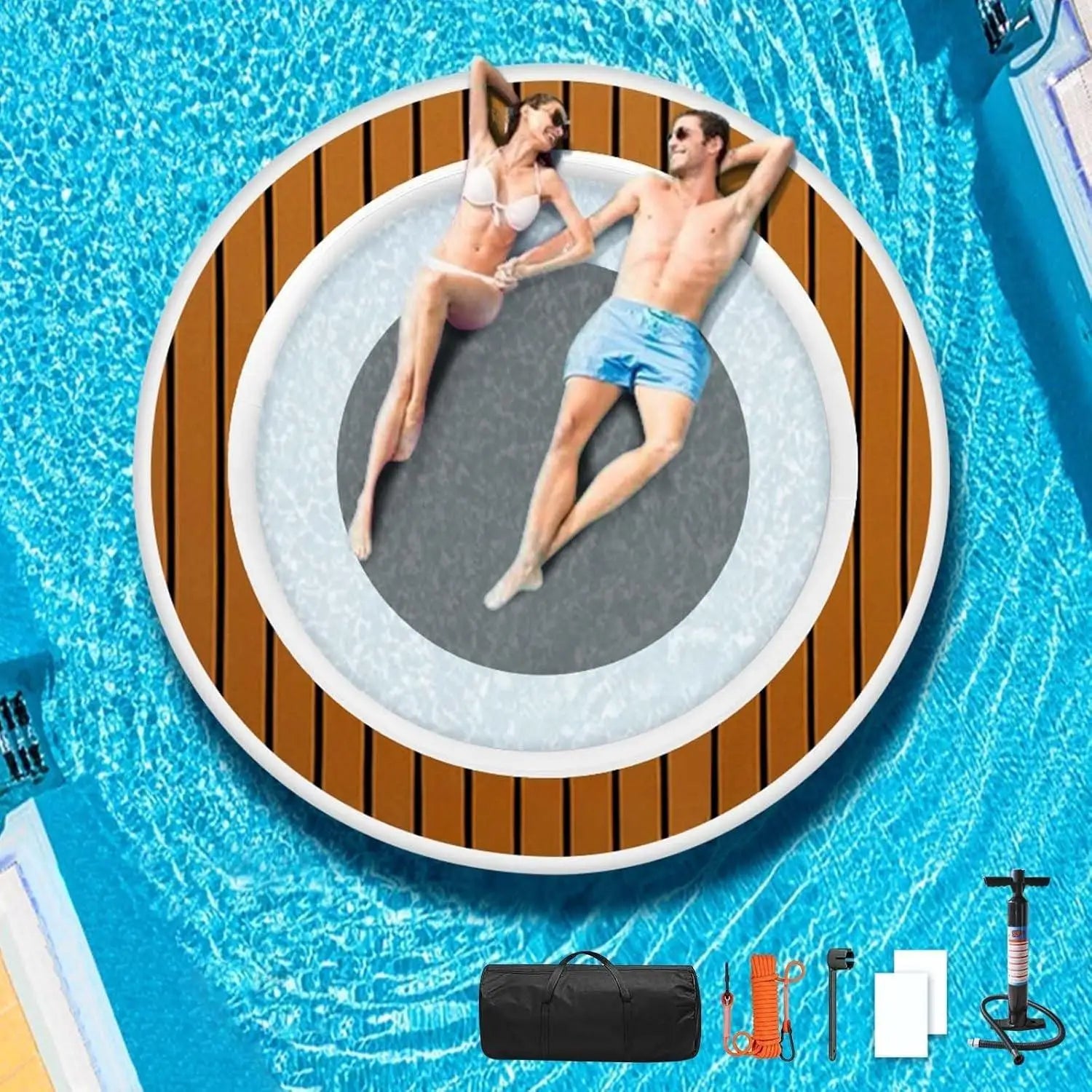 Inflatable 8ft/10ft Round Floating Ring